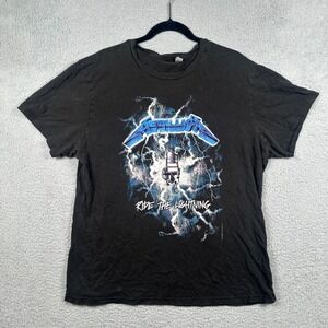 Metallica Ride the Lightning Graphic 2007 T-Shirt Mens L European Tour 1984